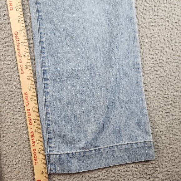 Tommy Jeans Womens 14 Y2K Curvy Trouser Flare Flap Pockets Cotton Denim (36x30) - Picture 4 of 13